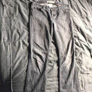 Grey jeans. Size 10 long. Straight leg.